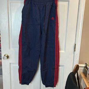 Adidas vintage track pants red & blue  XL